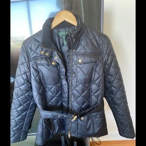 Ralph Lauren quilted jacket with a belt